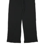 MAX MARA Womens Cotton Blend Black Relaxed Wide-Leg Trousers W26 L28 Elegant