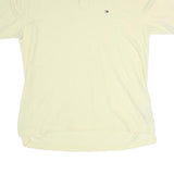TOMMY HILFIGER Mens Yellow Basic Cotton Polo Shirt XL Short Sleeve Casual