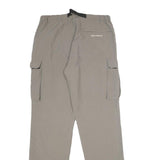 BIG PACK Mens Beige Regular Fit Drawstring Cargo Trousers W30 L34 Outdoor Casual