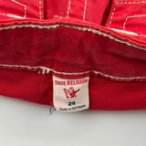 True Religion Skinny Jeans - 24W UK 2 Red Cotton