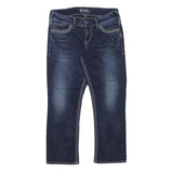 SILVER Womens Jeans Blue Regular Straight Denim Medium W29 L23 Stylish Comfort