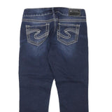 SILVER Womens Jeans Blue Regular Straight Denim Medium W29 L23 Stylish Comfort