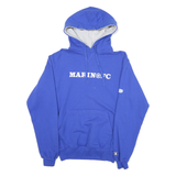 CHAMPION Mens Blue Marin FC Pullover Hoodie M Soccer USA Graphic Print
