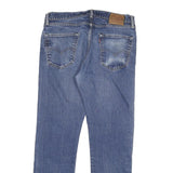 LEVI'S Mens Slim Blue Denim Jeans W32 L29 Zip Closure Classic Fit Casual