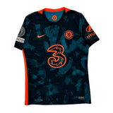 Chelsea Nike 2021/22 Third Football Shirt - Medium Blue Polyester