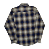 Dickies Checked Flannel Shirt - Large Brown Cotton Blend
