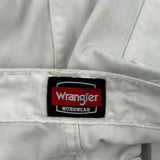 Wrangler Double Knee Carpenter Trousers - 32W 28L White Cotton