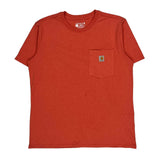 Carhartt T-Shirt - Large Red Cotton