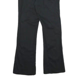 DICKIES Womens Black Slim Straight Cotton Blend Trousers W30 L32 Workwear Zip
