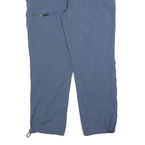 VARANUS Mens Polyester Blend Blue Regular Straight Trousers W38 L30 Zip Closure