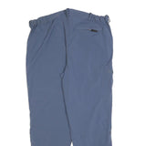 VARANUS Mens Polyester Blend Blue Regular Straight Trousers W38 L30 Zip Closure