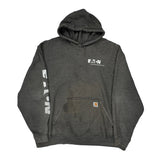 Eaton Carhartt Hoodie - 2XL Gray Cotton Blend
