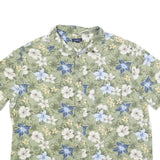 CROFT & BARROW Mens Green & Blue Floral Shirt XL Summer Casual Tropical