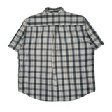 Carhartt Checked Short Sleeve Shirt - XL Blue Cotton