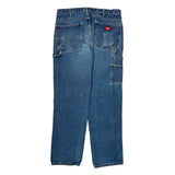 Dickies Carpenter Jeans - 34W 32L Blue Cotton