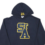 CHAMPION Mens Navy Blue St A Pullover Hoodie M Cotton Blend Drawstring