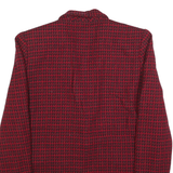 J'ENVIE Womens Red & Black Houndstooth Button Jacket Wool Blend S Classic