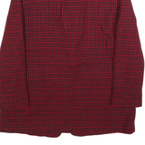 J'ENVIE Womens Red & Black Houndstooth Button Jacket Wool Blend S Classic
