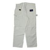 Dickies Carpenter Pants - 33W 30L White Cotton