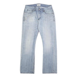 LEE Mens Jeans Blue Regular Straight Denim Light W32 L31 Classic Fit Zip Closure