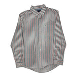 Tommy Hilfiger Striped Shirt - Large Multicoloured Cotton