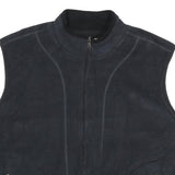 CHAMPION Mens Black Fleece Gilet XL Polyester Zip Pocketed Casual Outerwear