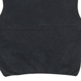 CHAMPION Mens Black Fleece Gilet XL Polyester Zip Pocketed Casual Outerwear