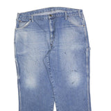 DICKIES Mens Regular Fit Blue Denim Jeans W40 L30 Zip Closure Comfort Workwear