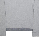NIKE Womens Grey Sweatshirt Crew Neck S Cotton Blend Pullover Athletic