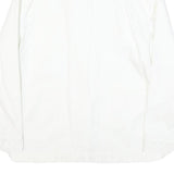 TOMMY HILFIGER Womens White Cotton Blend Button Jacket L Plain Button Pocket