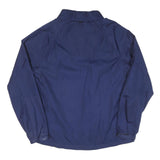 STARTER Mens Blue Polyester Blend Track Jacket L Zip Athletic Casual Sport