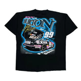 Jeff Burton Tultex Nascar T-Shirt - 2XL Black Cotton