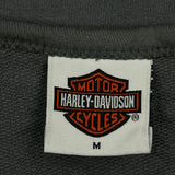 Harley Davidson Graphic Long Sleeve T-Shirt - Medium Grey Cotton