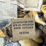 Natural Issue Checked Hawaiian Shirt - Large Blue Cotton