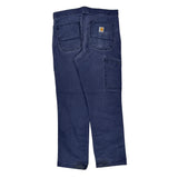 Carhartt Carpenter Pants - 32W 31L Blue Cotton