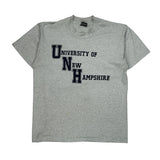 University Of New Hampshire Fruit Of The Loom Single Stitch T-Shirt - Large Gray Cotton Blend