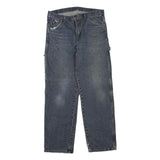 DICKIES Womens Blue Regular Fit Straight Denim Jeans W34 L32 Carpenter Style