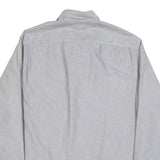 TED BAKER Mens Grey Cotton Blend Shirt XL Button Down Collar Long Sleeve Casual