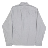 TED BAKER Mens Grey Cotton Blend Shirt XL Button Down Collar Long Sleeve Casual