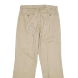 DOCKERS Mens Cotton Beige Classic Fit Straight Leg Trousers W32 L32 Casual Smart