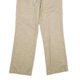DOCKERS Mens Cotton Beige Classic Fit Straight Leg Trousers W32 L32 Casual Smart