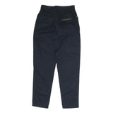ROCCOBARROCO Womens Cotton Navy Blue Regular Fit Straight Leg Trousers W26 L30