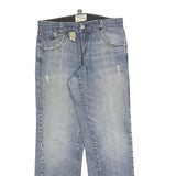 ENERGIE Mens Regular Fit Blue Denim Jeans W32 L32 Casual Zip Cotton Blend