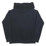 ADIDAS Mens Black Pullover Hoodie S Cotton Blend Logo Print Casual