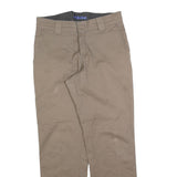 DICKIES Mens Cotton Blend Beige Regular Fit Straight Trousers W30 L30 Workwear