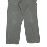 CARHARTT Mens Cotton Blend Grey Regular Straight Trousers W32 L30 Workwear