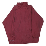 Mens Red Button Jacket XL Polyester Blend Plain Button Closure Casual Outerwear