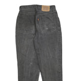 LEVI'S 881 02 Mens Jeans Black Slim Straight Denim Medium W28 L30 Vintage Style