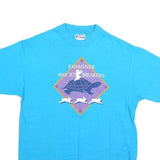 HANES Mens Blue Examinar Bay To Breakers Graphic T-Shirt L Short Sleeve Crew