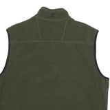 TIMBERLAND Mens Green Polyester Fleece Zip Jacket L Outdoor Casual